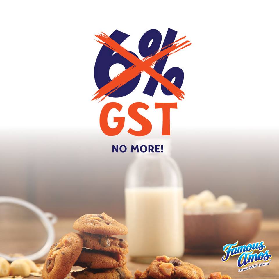 Famous Amos Valid till 31 May.